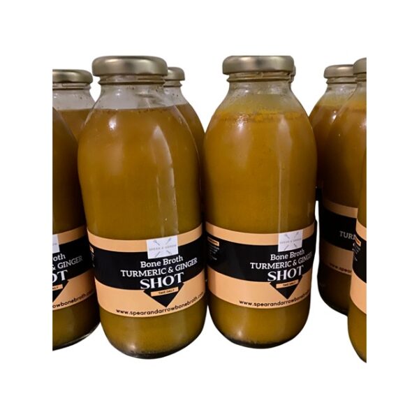 Pre,mium Quality Bone Broth - Turmeric juicee bottles