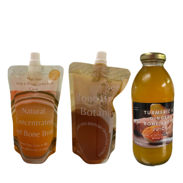 mix and match pouch and turmeric juice, Mix and Match Plain & Botanical Broth